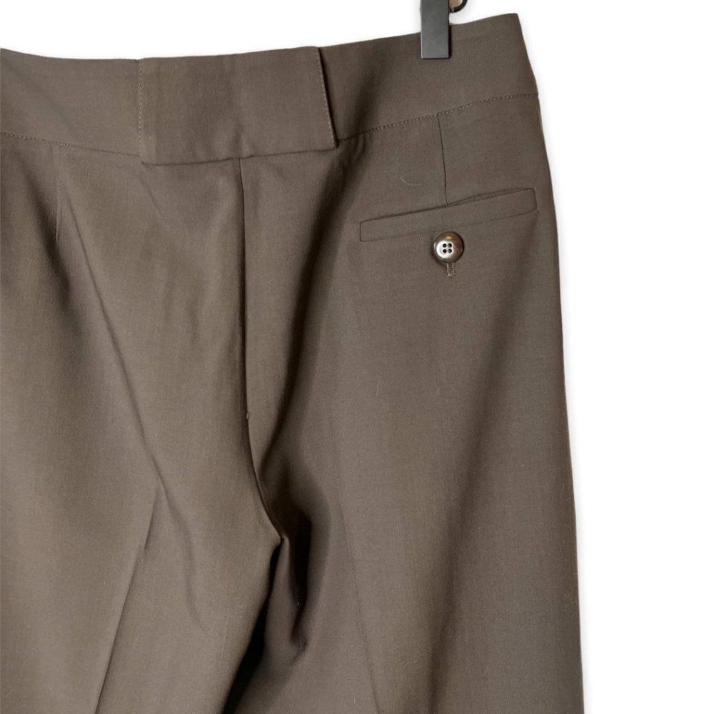 Armani Collezioni Brown Straight Leg Ankle Trouser Pants Size 44 - Picture 6 of 6